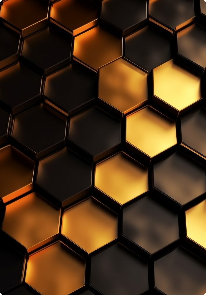 Hive Cru graphic of honey comb
